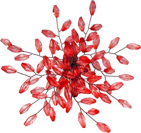 ITOS365 Napkin Rings Set of 8 for Dining Table Decoration Parties Everyday Metal Napkin Holder Leaf Red (Pack of 8) in Saudi Arabia