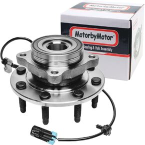 MotorbyMotor 515058 محمل العجلة الأمامية ومجموعة المحور 4WD مع 8 عروات ABS يناسب Chevy Silverado 1500 2500 3500 Avalanche Suburban 2500، GMC Sierra 1500 2500 3500 Yukon XL، Hummer H2 in Kuwait