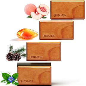 Car Air Freshener, Wood Air Freshener, Car Odor Eliminator for Visor Clip, 4-Pack Variety Scent Refill, Long Lasting - CLIP INCLUDED (Teak-Cabana-Ocean-Black Currant Rose) in Saudi Arabia