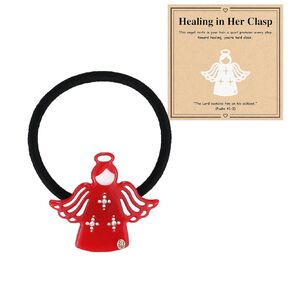 Inspirational Birthday Gifts for Girls "Guardian Angel" Hair Ties, Cute Back to School Gifts for Student from Teather, Daughter Granddaughter Nephew, Christmas Stocking Stuffer Gifts in Saudi Arabia
