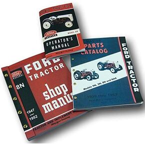 3 Manual Set for Ford 8N Tractor Shop Operators Parts Catalog Service Repair Owner in Kuwait