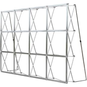 Portable Pop Up Display Stand, Tension Backdrop Booth Frame, Fabric Trade Show Exhibit Display Booth with Zips(Size:230x230cm/7.5x7.5ft) in Saudi Arabia