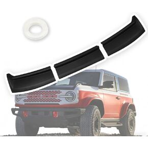 عاكس غطاء محرك السيارة متوافق مع Ford 2021-2025 Bronco 4-Door & 2-Door غطاء محرك السيارة حامي مقاوم للماء للأشعة فوق البنفسجية على شكل ثلاث مراحل Trail Armor محكم غطاء محرك السيارة الأسود درع الحرس عاكس الحشرات in Saudi Arabia
