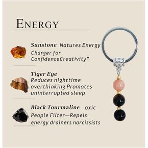 Natural Crystal Keychain Gifts retirement gift For Women Small Healing Stones Keychain for New Beginnings in Saudi Arabia