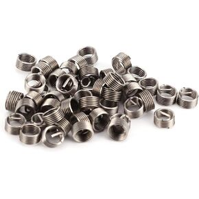 50 قطعة 304 الفولاذ المقاوم للصدأ موضوع إصلاح إدراج عدة عالية القوة M6x0.65x1D مترابطة إدراج للألمنيوم الزنك النحاس البلاستيك الشغل أدوات إصلاح الموضوع المهنية in Kuwait