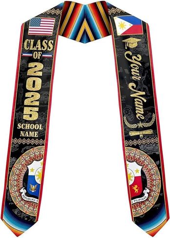 Custom Graduation Sash 2026 – Personalized Stole for High School or College Graduates, Graduation Accessory in Saudi Arabia