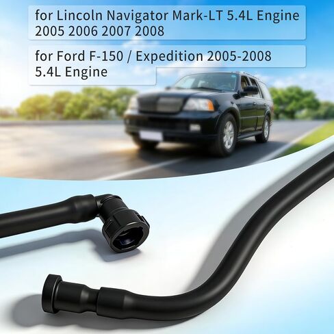 استبدال أنبوب فراغ بخار الوقود 5L3Z-9D289-A لسيارة Ford F150 Expedition لمحرك Lincoln Navigator Mark-LT 5.4L 2005 2006 2007 2008 متوافق مع خط تطهير بخار الوقود in Kuwait