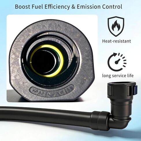 استبدال أنبوب فراغ بخار الوقود 5L3Z-9D289-A لسيارة Ford F150 Expedition لمحرك Lincoln Navigator Mark-LT 5.4L 2005 2006 2007 2008 متوافق مع خط تطهير بخار الوقود in Kuwait