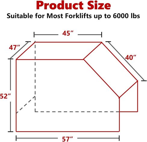 غطاء رافعة شوكية، يستخدم في جميع الأحوال الجوية، متعدد الوظائف، بدون تفكيك، مقاوم للماء، مقاوم للغبار، حماية من الرياح والثلوج، مادة أكسفورد صديقة للبيئة من أسيتات إيثيلين-فاينيل و600 دي - يعمل على مدار العام! حتى 6000 رطل in Kuwait