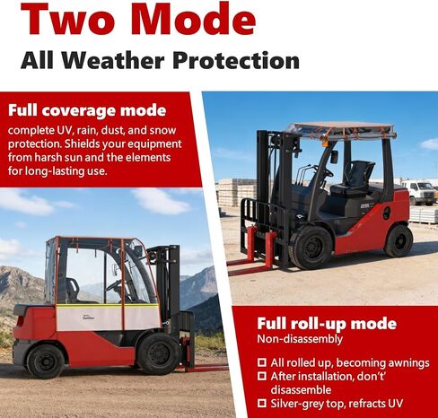 غطاء رافعة شوكية، يستخدم في جميع الأحوال الجوية، متعدد الوظائف، بدون تفكيك، مقاوم للماء، مقاوم للغبار، حماية من الرياح والثلوج، مادة أكسفورد صديقة للبيئة من أسيتات إيثيلين-فاينيل و600 دي - يعمل على مدار العام! حتى 6000 رطل in Kuwait