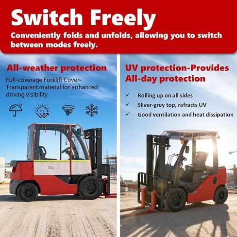 غطاء رافعة شوكية، يستخدم في جميع الأحوال الجوية، متعدد الوظائف، بدون تفكيك، مقاوم للماء، مقاوم للغبار، حماية من الرياح والثلوج، مادة أكسفورد صديقة للبيئة من أسيتات إيثيلين-فاينيل و600 دي - يعمل على مدار العام! حتى 6000 رطل in Kuwait