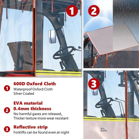 غطاء رافعة شوكية، يستخدم في جميع الأحوال الجوية، متعدد الوظائف، بدون تفكيك، مقاوم للماء، مقاوم للغبار، حماية من الرياح والثلوج، مادة أكسفورد صديقة للبيئة من أسيتات إيثيلين-فاينيل و600 دي - يعمل على مدار العام! حتى 6000 رطل in Kuwait