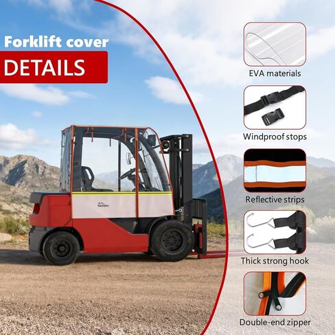 غطاء رافعة شوكية، يستخدم في جميع الأحوال الجوية، متعدد الوظائف، بدون تفكيك، مقاوم للماء، مقاوم للغبار، حماية من الرياح والثلوج، مادة أكسفورد صديقة للبيئة من أسيتات إيثيلين-فاينيل و600 دي - يعمل على مدار العام! حتى 6000 رطل in Kuwait