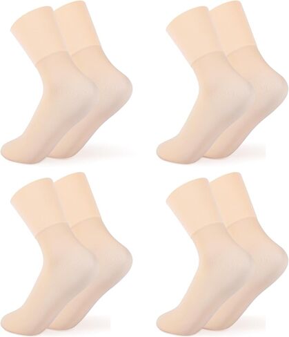 Ballet Socks for Girls Women - 4 Pairs Silk Dance Ankle Socks for Ballet, Yoga, Jazz, Gymnastics in Saudi Arabia