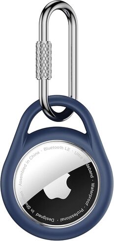 4 Pack Silicone IPX8 Waterproof Case for Airtag with Keychain, Protective Cover for Apple Air tag Key Finder Tracker, Pet Dog Itag Collar Necklace, Airtag Holder Key Ring Accessories丨Citymore in Kuwait