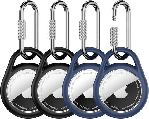 4 عبوات من السيليكون IPX8 المقاوم للماء لعلامة Airtag مع سلسلة مفاتيح، غطاء واقي لجهاز Apple Air tag Key Finder Tracker، قلادة طوق Itag للكلاب الأليفة، ملحقات حلقة مفاتيح حامل Airtag، Citymore in Saudi Arabia