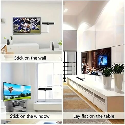 XIANGLYO 4K TV Antenna Amplified HD Digital Indoor TV Antenna 180 Miles Long Range Compatible 1080p Fire tv Stick & All Older TVs with Amplifier Signal Booster for Free Channels -10 ft Coax HDTV Cable in Saudi Arabia