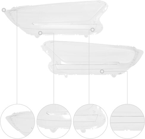 مجموعة غطاء المصباح الأمامي لهوندا CR-V 2017-2022، أغطية المصابيح الأمامية ذات العدسات الشفافة اليسرى واليمنى لاستبدال 2017 2018 2019 2020 2021 2022 Honda CR-V in Kuwait