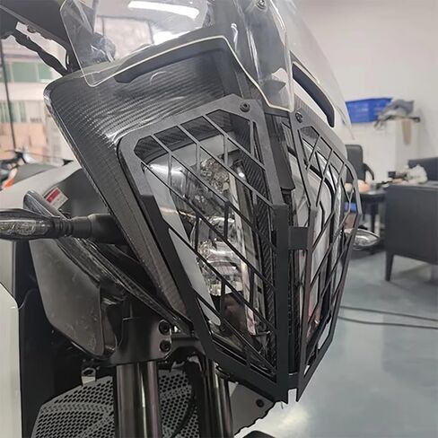 ملحقات الدراجة النارية غطاء حماية الشبكة الأمامية للمصابيح الأمامية ديكور لـ KTM 390 Adventure 2021-2024 in Kuwait