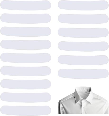 White Tab Collar Sweat Pad Collar Protector Invisible Collars Neck Liner Pad Grime Side Lining Stand in Saudi Arabia