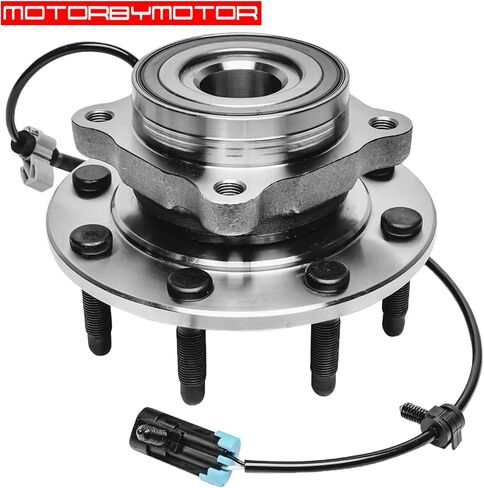 MotorbyMotor 515058 محمل العجلة الأمامية ومجموعة المحور 4WD مع 8 عروات ABS يناسب Chevy Silverado 1500 2500 3500 Avalanche Suburban 2500، GMC Sierra 1500 2500 3500 Yukon XL، Hummer H2 in Kuwait