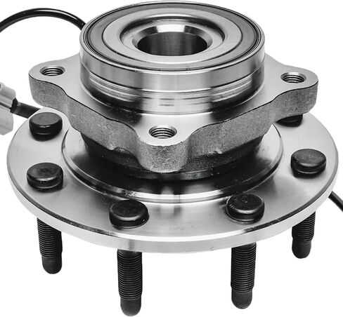 MotorbyMotor 515058 محمل العجلة الأمامية ومجموعة المحور 4WD مع 8 عروات ABS يناسب Chevy Silverado 1500 2500 3500 Avalanche Suburban 2500، GMC Sierra 1500 2500 3500 Yukon XL، Hummer H2 in Kuwait