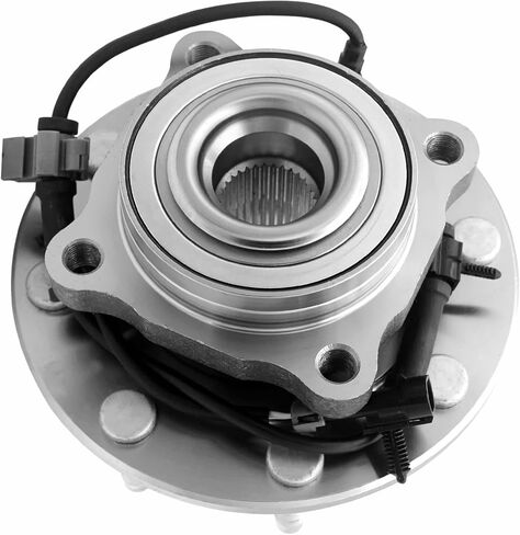 MotorbyMotor 515058 محمل العجلة الأمامية ومجموعة المحور 4WD مع 8 عروات ABS يناسب Chevy Silverado 1500 2500 3500 Avalanche Suburban 2500، GMC Sierra 1500 2500 3500 Yukon XL، Hummer H2 in Kuwait