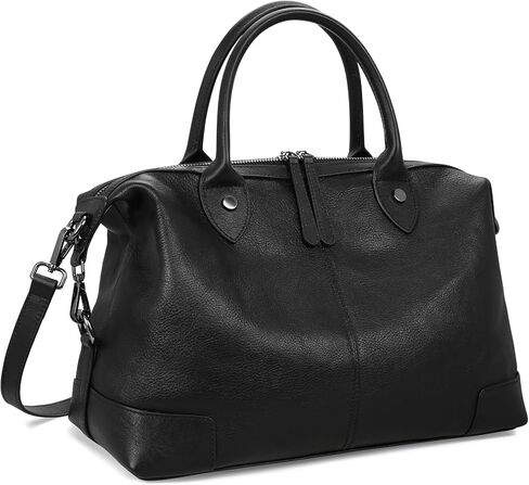 HESHE Genuine Leather Satchel Tote Bag for Women Leather Purse Large Capacity Top Handle Handbag Vintage Doctor Bag in Saudi Arabia