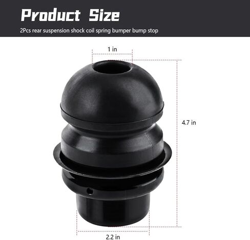 Rear Suspension Bump Stop Fit for Honda Pilot 2003-2008, Shock Coil Spring Bumper Stop Replace 52722-S9V-A04 52722S9VA04 in Saudi Arabia