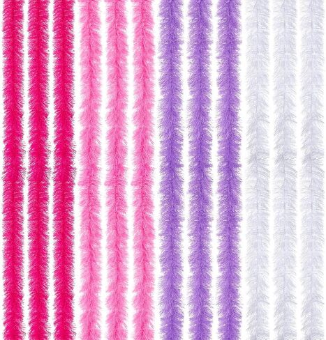 MAYJOYDIY 12Pcs 1.6Yards Feather Boas Bulk Artificial Fluffy Boas Decor 59.1×3.7inch Polyester Feather Strips with 304 Stainless Steel Wire for Wedding Costume Dress Tea Party in Saudi Arabia
