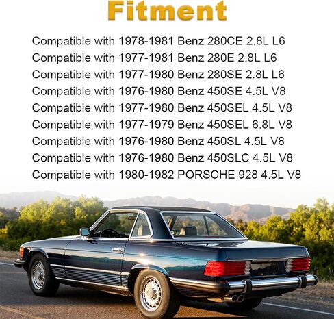 0280161007 منظم ضغط الوقود المثبط متوافق مع 1976-1982 بنز 280E 280CE 280SE 450SL 450SLC 450SE 450SEL PORSCHE 928 بديل لـ 92811023102 A0000780592 in Kuwait