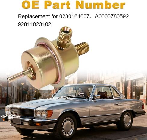 0280161007 منظم ضغط الوقود المثبط متوافق مع 1976-1982 بنز 280E 280CE 280SE 450SL 450SLC 450SE 450SEL PORSCHE 928 بديل لـ 92811023102 A0000780592 in Kuwait