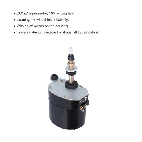 محرك ممسحة الزجاج الأمامي المعدني DC12V ينظف الزجاج الأمامي للجرارات بكفاءة in Saudi Arabia
