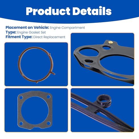 ASTROSYNC Fuel Injection Plenum Engine Gasket Set Fit for Acura Honda 2005-2017 Replace MS19700 037-4889 in Saudi Arabia
