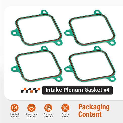 4Pcs Intake Plenum Gasket for Mercruiser 7.4L 454 CID V8 GM / 8.2L 502 CID V8 GM 805522A1 in Saudi Arabia