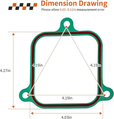 4Pcs Intake Plenum Gasket for Mercruiser 7.4L 454 CID V8 GM / 8.2L 502 CID V8 GM 805522A1 in Saudi Arabia