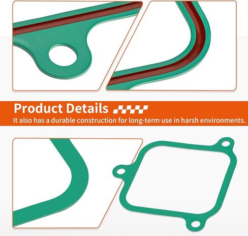 4Pcs Intake Plenum Gasket for Mercruiser 7.4L 454 CID V8 GM / 8.2L 502 CID V8 GM 805522A1 in Saudi Arabia