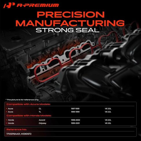 حشية كاملة لحقن الوقود العلوي A-Premium متوافقة مع Honda Accord 1998-2002 3.0L، Odyssey 1999-2001 3.5L & Acura CL 1997-1999 3.0L، TL 1999 3.2L in Kuwait
