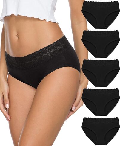 Women's Cotton Bikini Brief Underwear (Available in Plus Size), Multipacks in Saudi Arabia