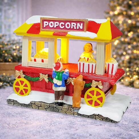 MOMENTS IN TIME 3.94"H Coffee Truck - LED Lights, Battery Operated Christmas Village - Hand-Painted Resin Polyresin in Kuwait