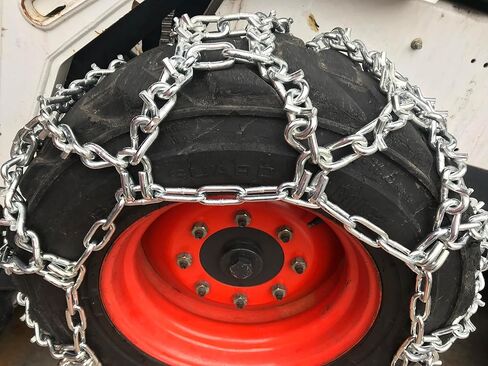 TireChain.com 10-16.5، 10 16.5 V-Bar Duo Grip مجموعة سلاسل إطارات الجرار مكونة من 2 in Kuwait