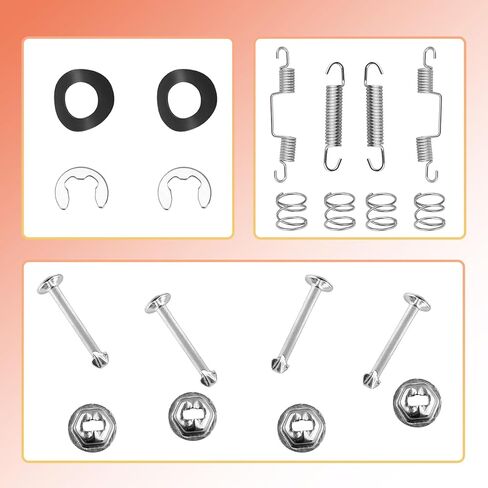 Parking Brake Hardware Kit Stainless Steel Compatible with 1965-1982 C-hevy Corvette C2 C3 Lift and Right Side in Kuwait