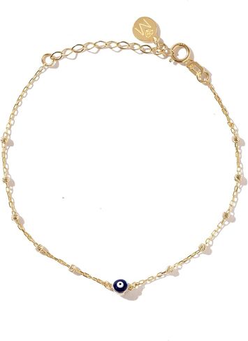 14K Gold Evil Eye Bracelet, Protection Bracelet, Gold Evil Eye, Eye Bracelet, Good Luck Bracelet, Evil Eye Blue, Evil Eye Bracelet, Evil Eye in Saudi Arabia