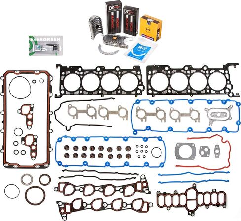 Evergreen SA-5494167973-7 Full Gasket Set Bearings Rings Fit 97-99 Ford E150 E250 F150 F250 4.6 WINDSOR in Saudi Arabia