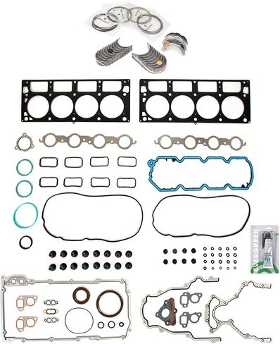 Evergreen SA-3129803302-6 Full Gasket Set Bearings Rings Compatible With/For 08-09 Pontiac G8 6.0L OHV in Saudi Arabia