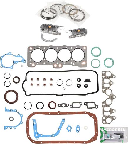 Evergreen SA-5494198717-3 مجموعة حشية كاملة محامل حلقات متوافقة مع/لـ 1983 Toyota Tercel 1.5L SOHC in Saudi Arabia