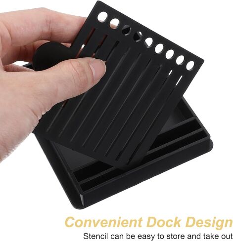 Sticky Note Template and Holder, Reusable Self-Stick Sticky Note Stencil for 3x3 Inch Notes, Suitable for Office Home (Black, 5 Templates) in Saudi Arabia