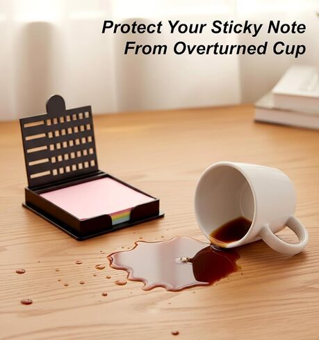 Sticky Note Template and Holder, Reusable Self-Stick Sticky Note Stencil for 3x3 Inch Notes, Suitable for Office Home (Black, 5 Templates) in Saudi Arabia