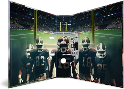 HERMA A4 Lever Arch File American Football, 70mm Spine, Heavy Duty Folder with Sport Motif, Glossy Finish & Inner Print, Kids Ring Binder, Archiving Folder & Storage File Organizer in Saudi Arabia