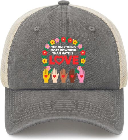 The Onlys Thing More Powerful Than Hates is Loves Hat for Womens Fashion Washed in Saudi Arabia
